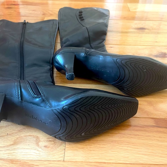 Liz Clairborne knee-high black boots in excellent condition; 2 1/4” heel - Picture 2 of 3
